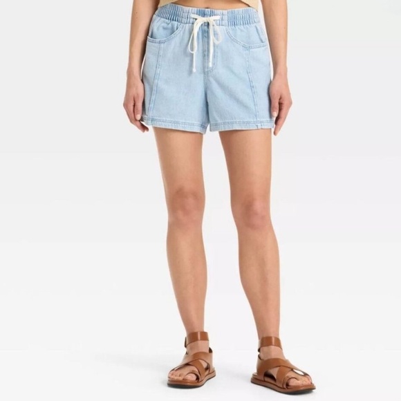 Universal Thread Pants - Women's High-Rise Drawstring Denim Beach Shorts - Universal Thread™ Size XXL NWT